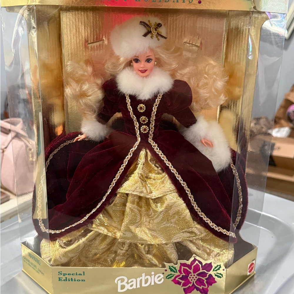 Barbie Special Edition Doll in Burgundy and Gold